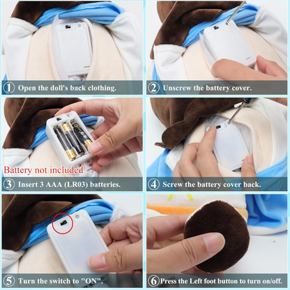 Peluche que respira de la Virgen