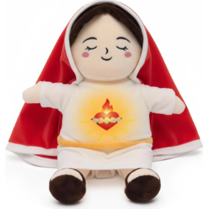 Peluche que respira de la Virgen